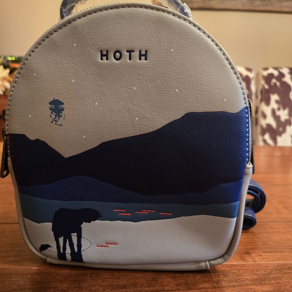 Loungefly Disney Star Wars Hoth Mini Backpack Blue - Brand New